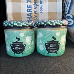 BATH AND BODY Candy Apple Cauldron Candle/2025/Fancy Lid/new and unused X 2
